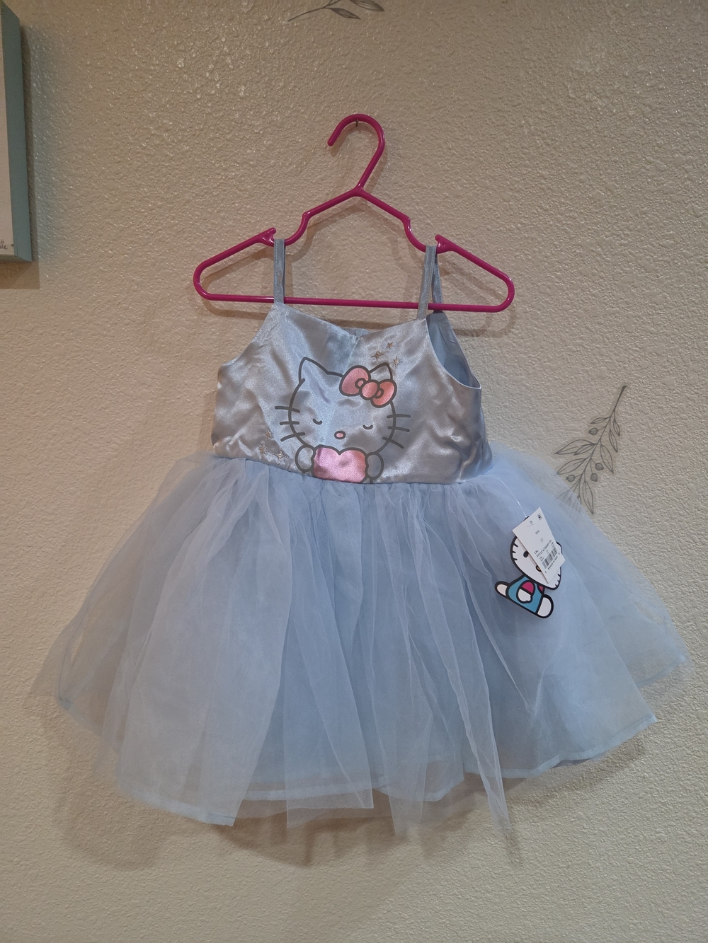 Hello Kitty Light Blue and Pink Tulle Dress Size 2T